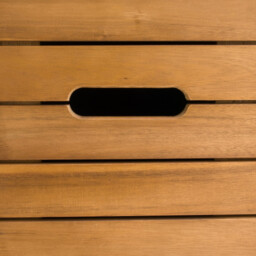 Saturne Acacia Bathroom Storage Column, 35cm - thumbnail 3