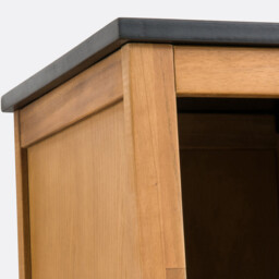 Saturne Acacia Bathroom Storage Column, 35cm - thumbnail 4