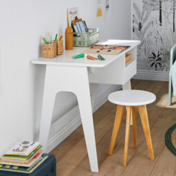 Adil Retro Vintage Style Pine Desk - thumbnail 2