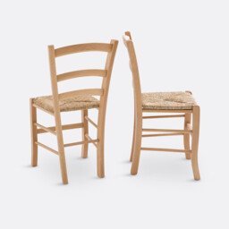 Set of 2 Perrine Farmhouse Chairs in Solid Beech - thumbnail 2