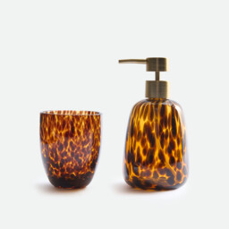Fauvita Amber Glass Bathroom Set