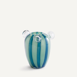 Celis Blown Glass Vase with 3 Bubbles H20.5cm