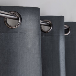 Onega Washed Linen Radiator Curtain with Eyelets - thumbnail 3