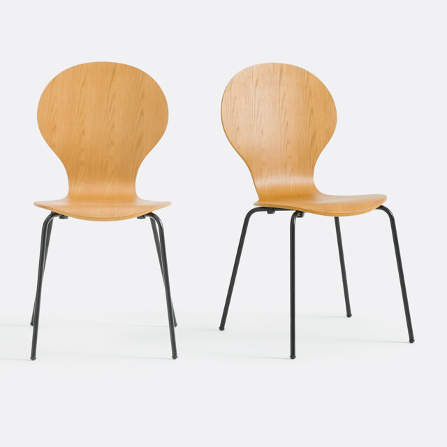 Set of 2 Lenon Stacking Chairs - image 1