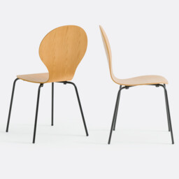Set of 2 Lenon Stacking Chairs - thumbnail 2