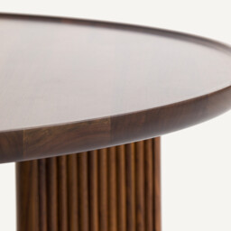Diagil Round Walnut Coffee Table - thumbnail 3
