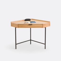 Volga Corner Console Desk with 1 Drawer - thumbnail 1