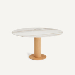 Talmo Oak Veneered Table Base - thumbnail 4