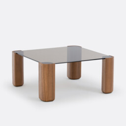 Boldi Walnut & Glass Coffee Table - thumbnail 1