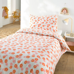 Marguerites 50% Recycled Cotton Child's Duvet Cover Set with Rectangular Pillowcase - thumbnail 2
