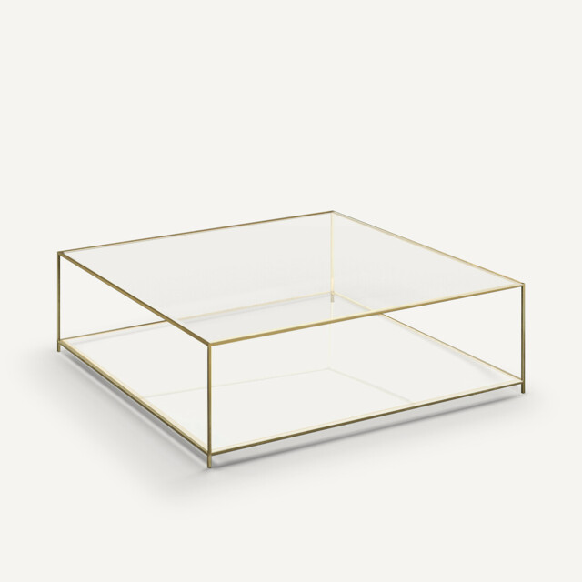 Sybil Square Tempered Glass Coffee Table - image 1