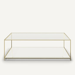 Sybil Square Tempered Glass Coffee Table - thumbnail 2