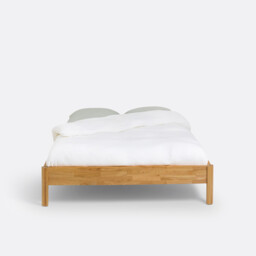 Zulda Solid Oak Bed Frame with Bed Base - thumbnail 3