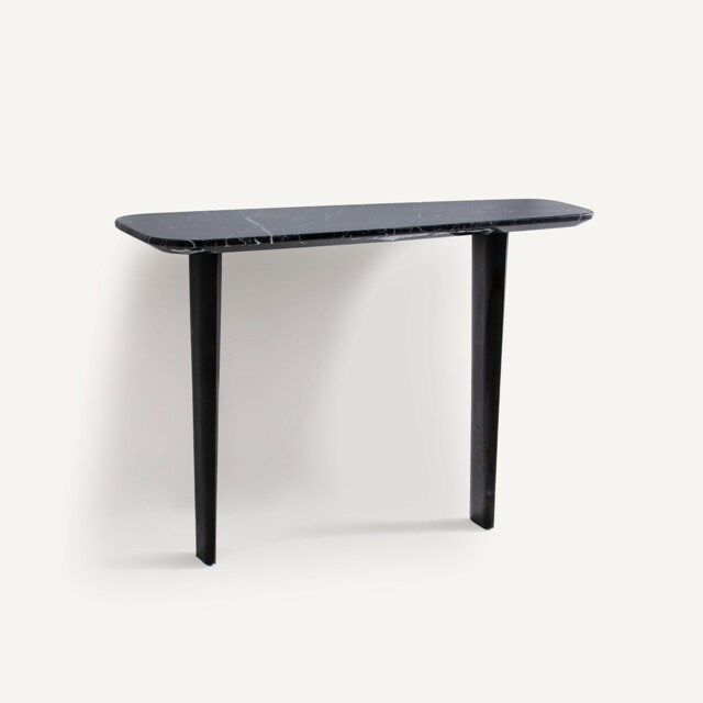 Dolmena Marble & Metal Console Table - image 1