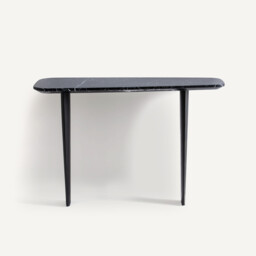 Dolmena Marble & Metal Console Table - thumbnail 3