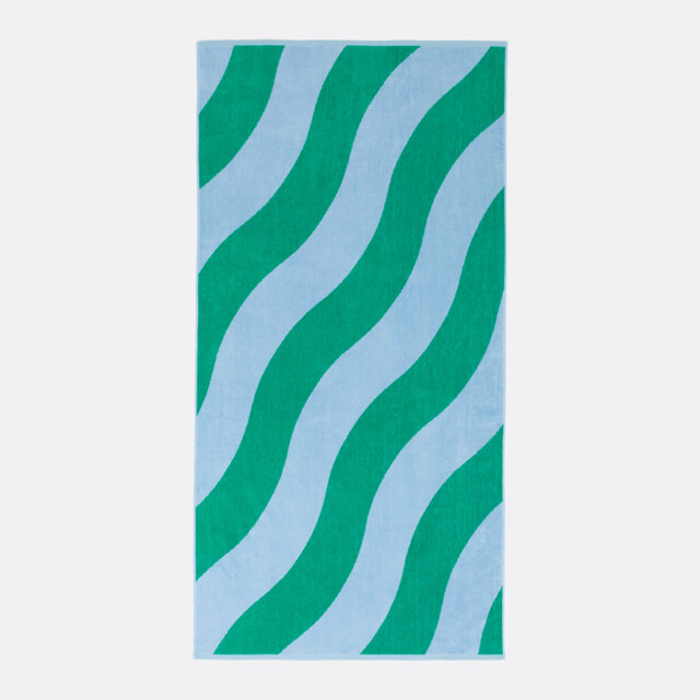 Scénario Vague Velour Beach Towel - image 1