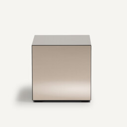 Lumir Mirrored Bedside / Side Table - thumbnail 3