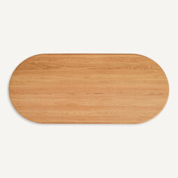 Oval Oak Oval Table Top, Length 220cm - thumbnail 1
