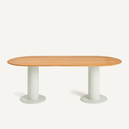 Oval Oak Oval Table Top, Length 220cm - thumbnail 3