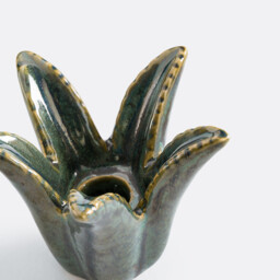 Tropia Ceramic Palm Candle Holder, Height 8.5cm - thumbnail 4