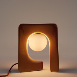 Vesli Ceramic and Opal Glass Table Lamp - thumbnail 3