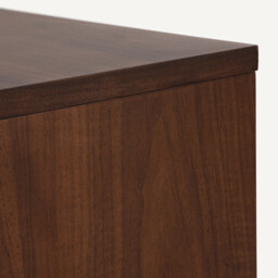 Working Walnut Veneer Corner Table Top, Length 165cm - thumbnail 3
