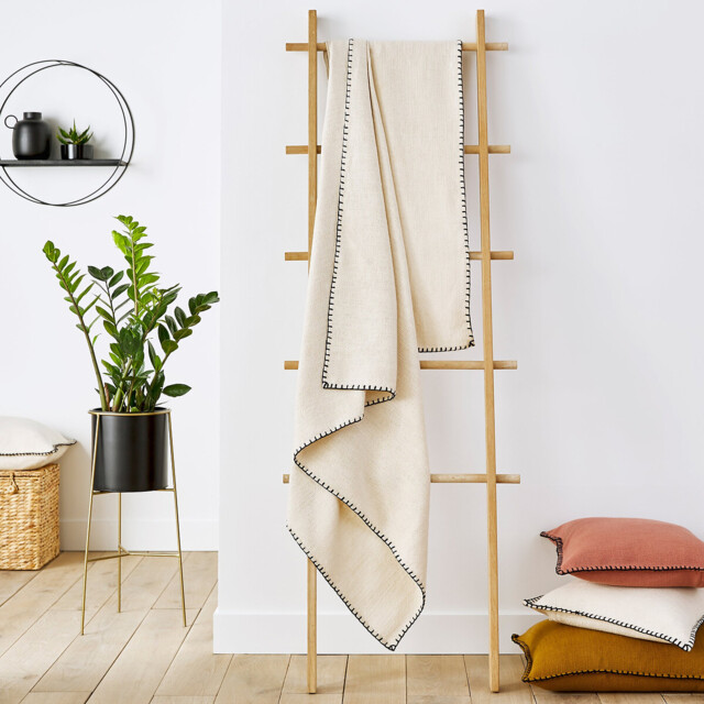 Raoul Basket Weave Cotton Blanket - image 1