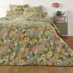 Signatures Rosemary Green Cotton & Washed Linen Duvet Cover - thumbnail 2
