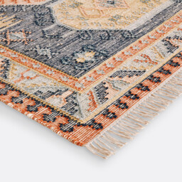 Uzzo Aged Effect Kilim Wool Mix Rug - thumbnail 3