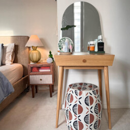 Clairoy Oak 1 Drawer Dressing Table - thumbnail 2