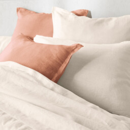 Linot Plain 100% Washed Linen Duvet Cover - thumbnail 2