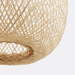 Ezia 30cm Diameter Bamboo Ceiling Light Shade - thumbnail 4