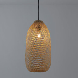 Ezia 30cm Diameter Bamboo Ceiling Light Shade - thumbnail 3