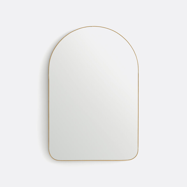 Uyova 60 X 90cm Brass Arch Mirror - image 1