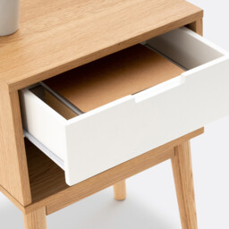 Jimi Vintage-Style Bedside Table - thumbnail 4