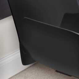 Logan Office Swivel Chair - Black with Black Legs - thumbnail 4