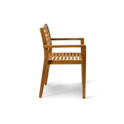 Aspen Wooden Garden Armchair - Set of 2 - thumbnail 6