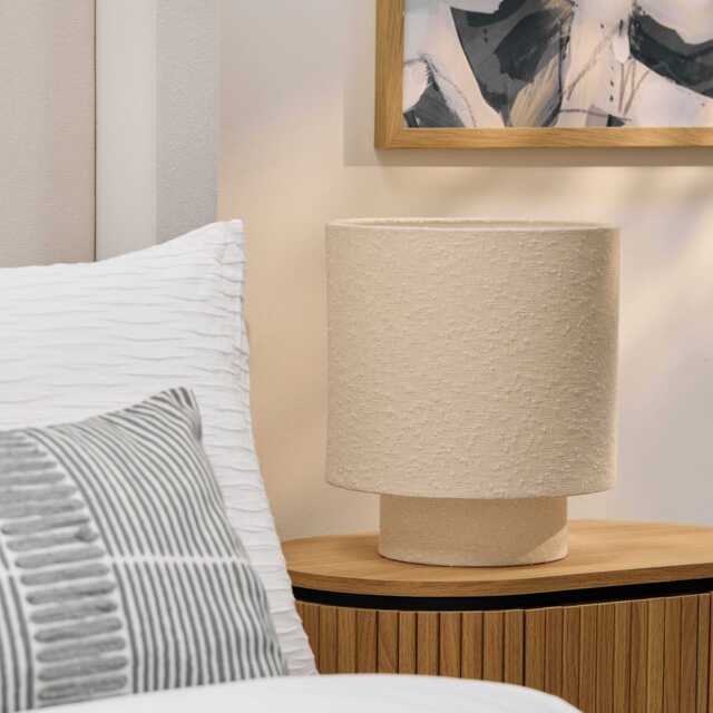 Chattendon Ivory Boucle Table Lamp - 32cm - image 1