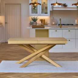 Amelia Pale Oak Wood Dining Table - Extendable - thumbnail 5