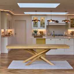 Amelia Pale Oak Wood Dining Table - Extendable - thumbnail 6