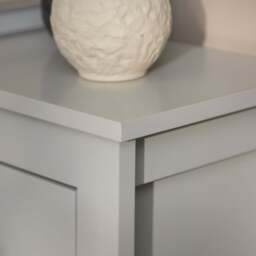 Sandhurst 60cm Three Door Shoe Cabinet - Mist Grey - thumbnail 6