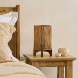 Konduru Natural Jute & Mango Wood Table Lamp - 30cm - thumbnail 2