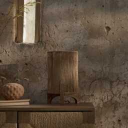 Konduru Natural Jute & Mango Wood Table Lamp - 30cm - thumbnail 4
