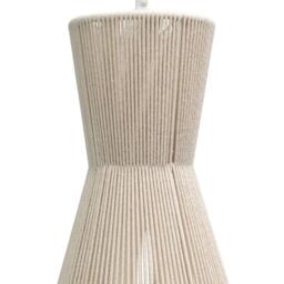 Bari White Cotton String Tapered Pendant - thumbnail 4