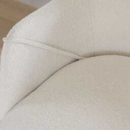 Freya Boucle Armchairs - Set of 2 - Black Oak Legs - thumbnail 5
