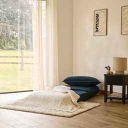 Harlow Single Sofa Bed - Ink Velvet - thumbnail 3