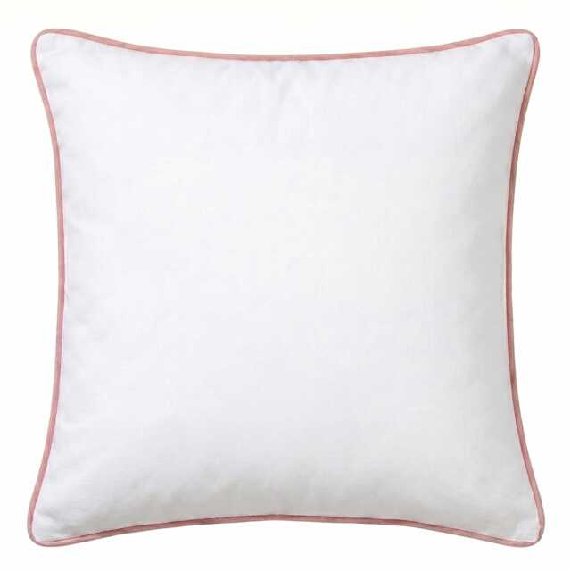 Elsham 45x45cm Velvet Trim Cushion Cover - Rose Pink - image 1