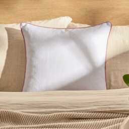 Elsham 45x45cm Velvet Trim Cushion Cover - Rose Pink - thumbnail 2