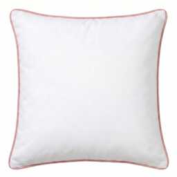 Elsham 45x45cm Velvet Trim Cushion Cover - Rose Pink