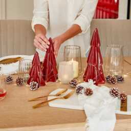 Dalen 10cm Glass Tealight Holder - Frosted - thumbnail 6